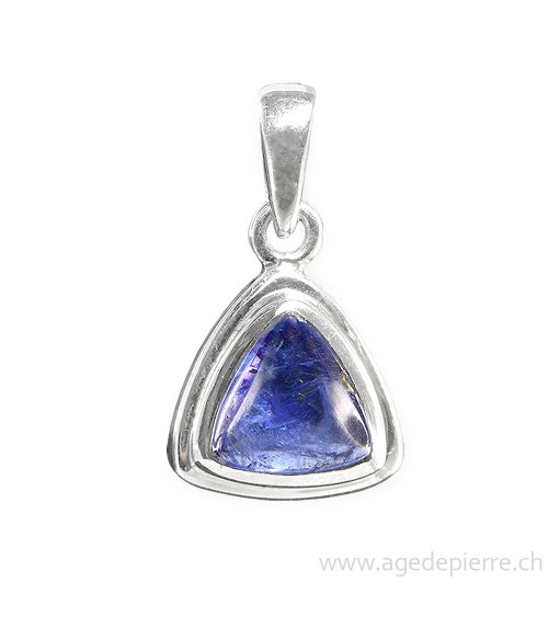 Pendentif tanzanite et argent 925 l'âge de pierre vevey