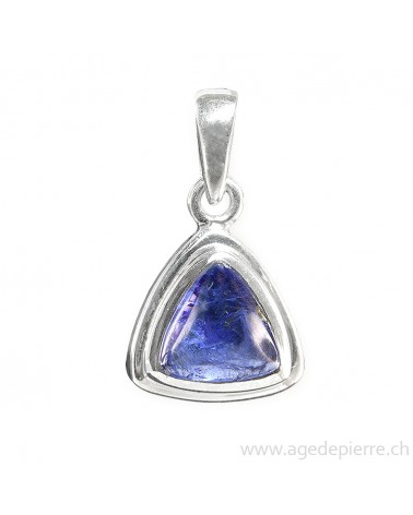 Pendentif tanzanite et argent 925 l'âge de pierre vevey