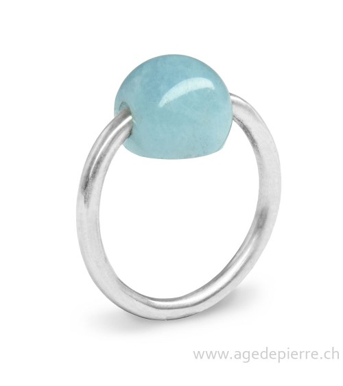 aigue marine bague