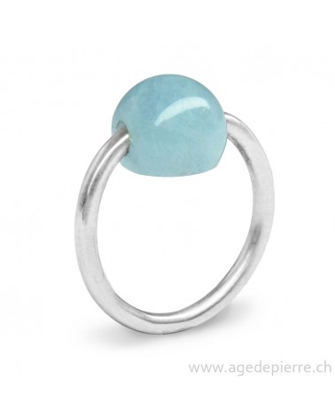 aigue marine bague