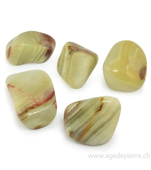 Aragonite verte galet rond