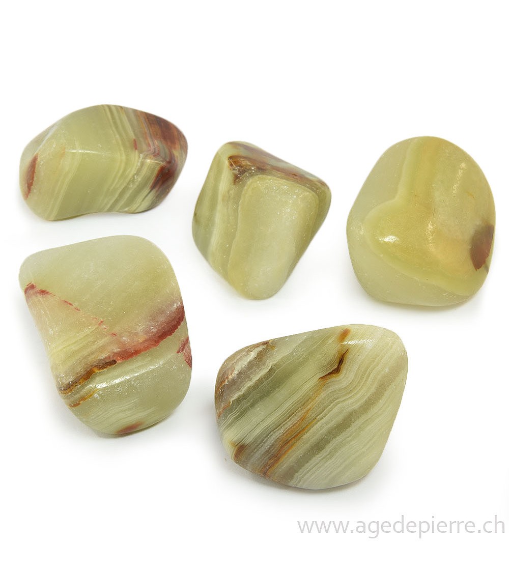 Aragonite verte galet rond