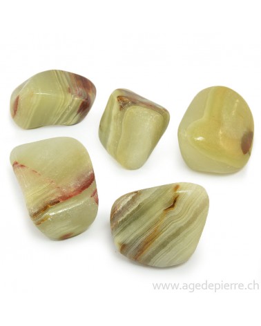 Aragonite verte galet rond