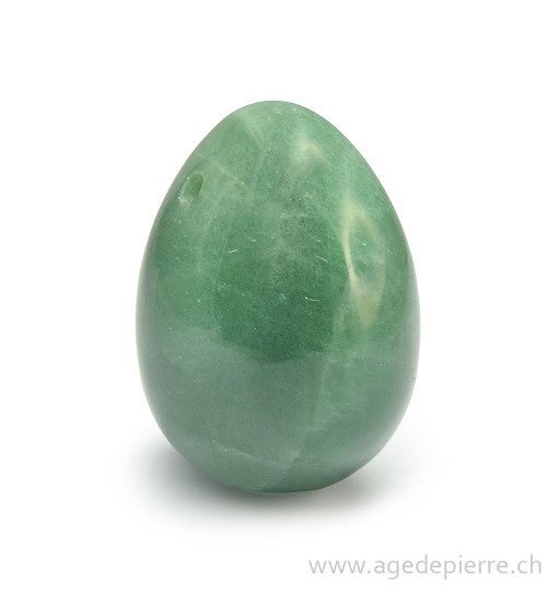 Oeuf de yoni en aventurine verte