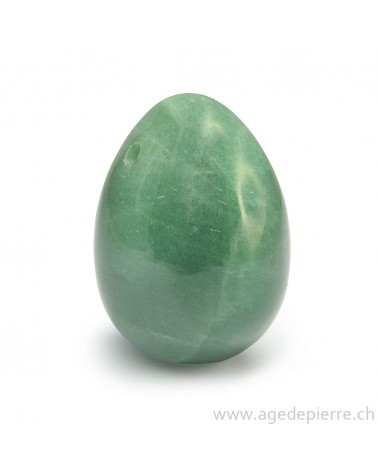 Oeuf de yoni en aventurine verte
