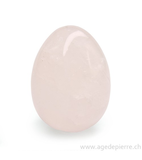 Oeuf de yoni en quartz rose l'Âge de pierre Vevey
