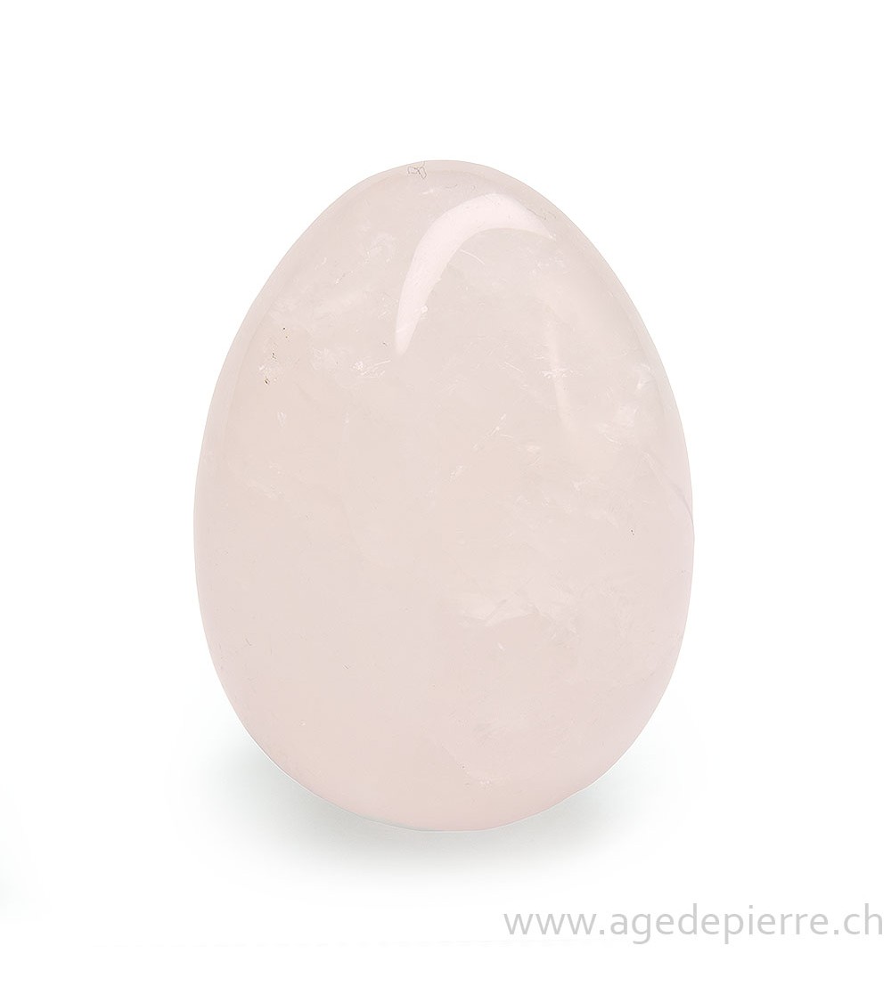 Oeuf de yoni en quartz rose l'Âge de pierre Vevey