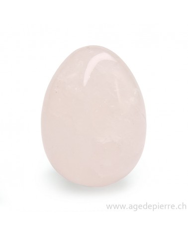 Oeuf de yoni en quartz rose l'Âge de pierre Vevey