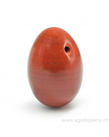 Oeuf de yoni en jaspe rouge