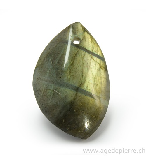 Labradorite pendentif pierre percée