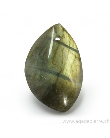 Labradorite pendentif pierre percée