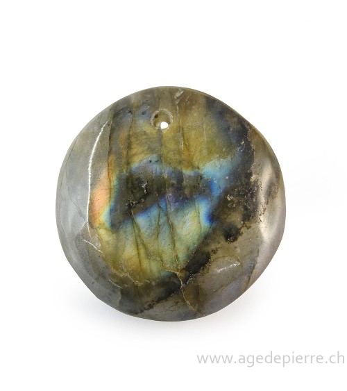 Labradorite pendentif pierre percée