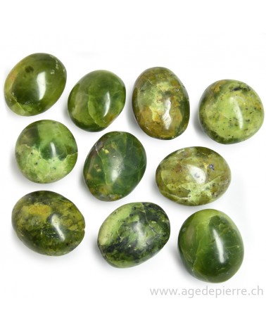 Opale verte galets ronds