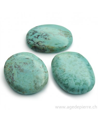 Chrysocolle galet plat