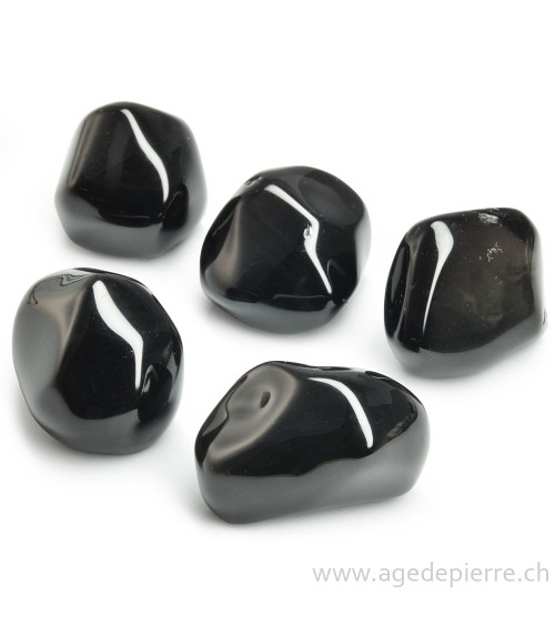 Obsidienne larme d'apache galet