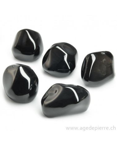 Obsidienne larme d'apache galet