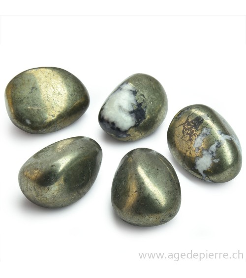 Pyrite galet rond