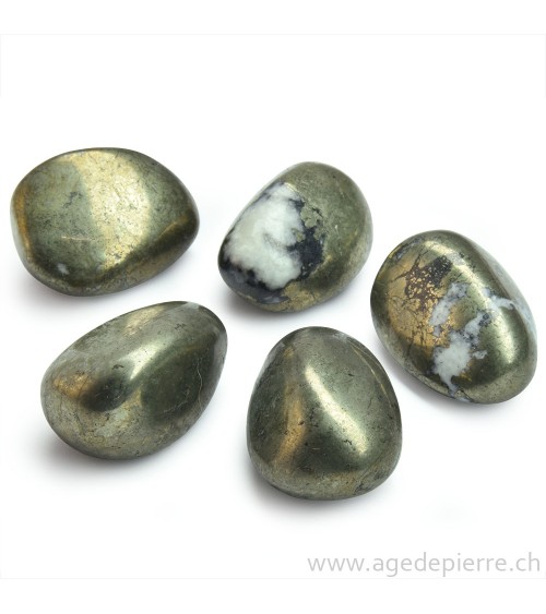 Pyrite galet rond l'âge de pierre Vevey