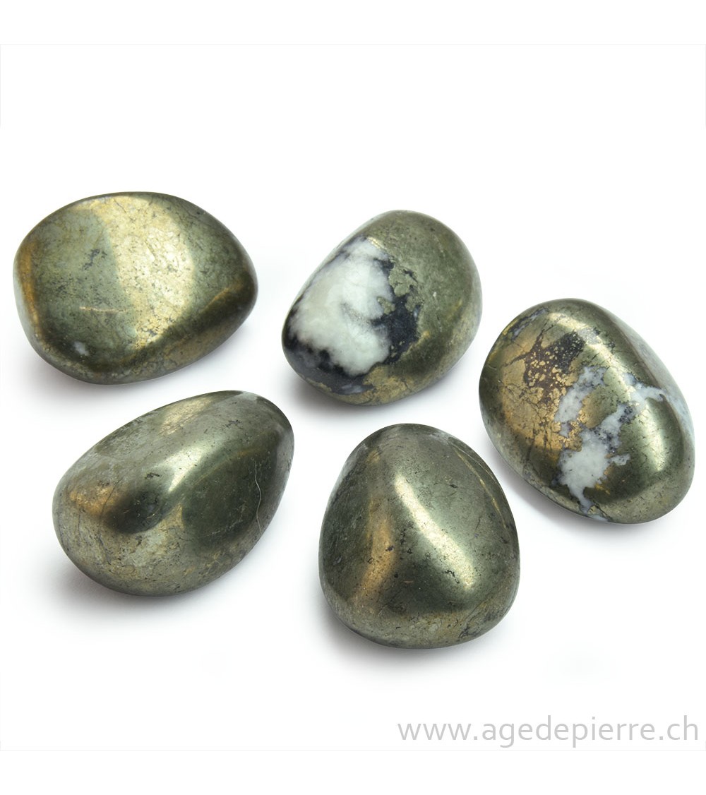 Pyrite galet rond l'âge de pierre Vevey