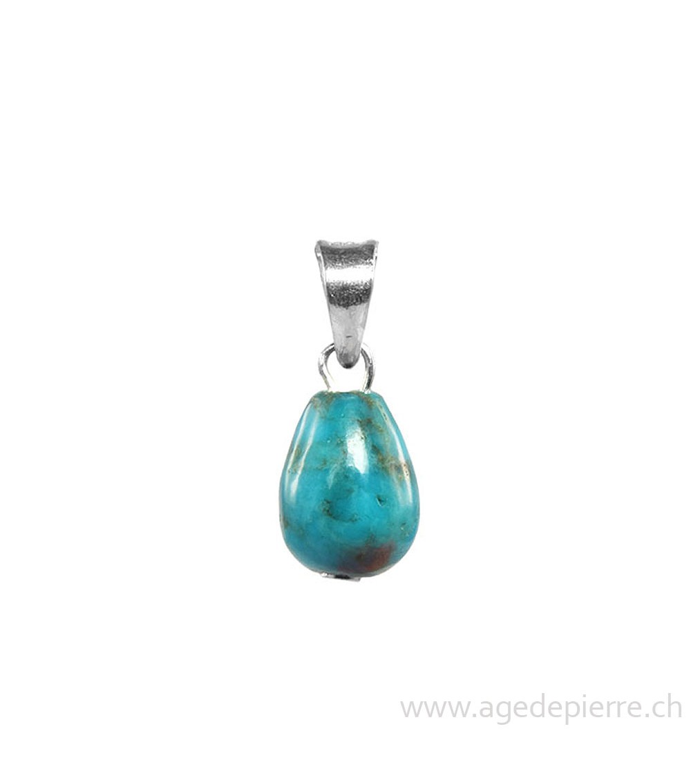 Pendentif turquoise et argent