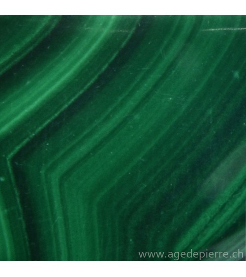 Malachite galet poli