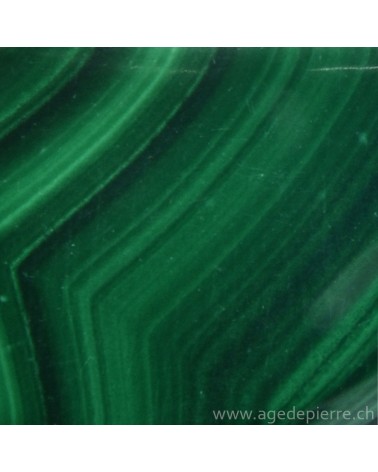 Malachite galet poli