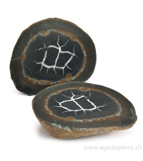 Septaria paire de géodes l'Âge de pierre