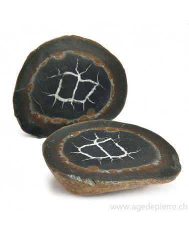 Septaria paire de géodes l'Âge de pierre