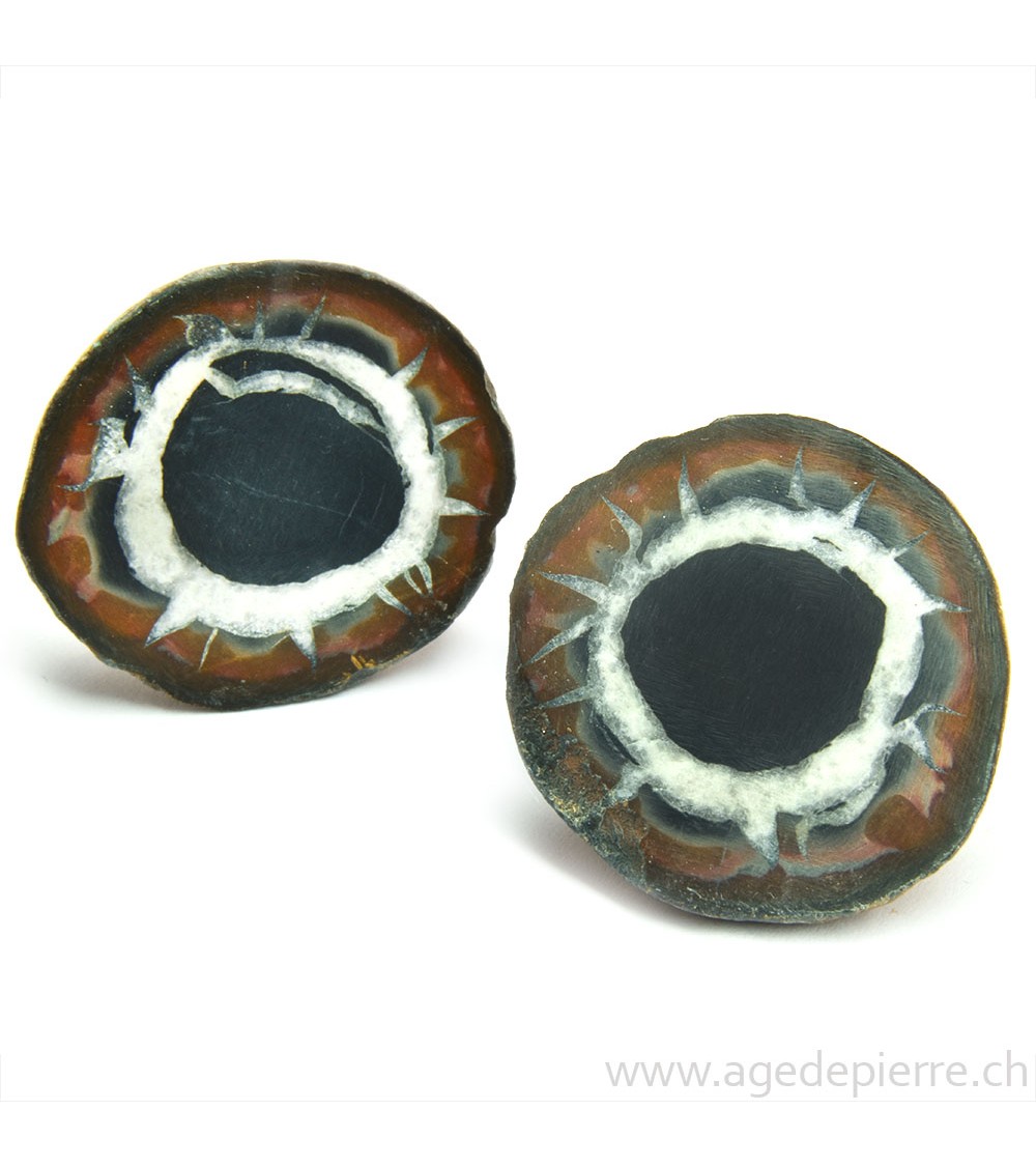 Septaria paire de géodes l'Âge de pierre