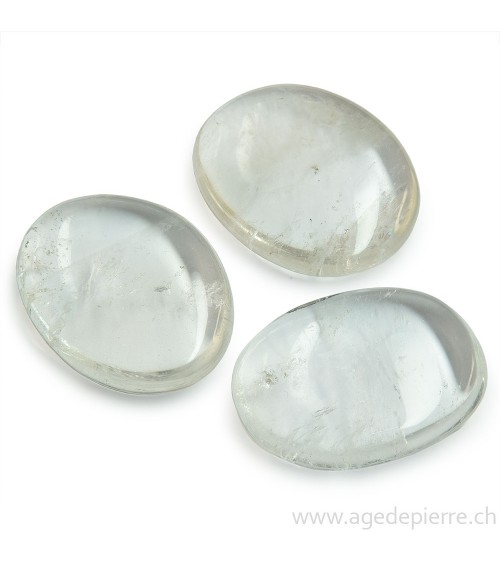Cristal de roche galet plat