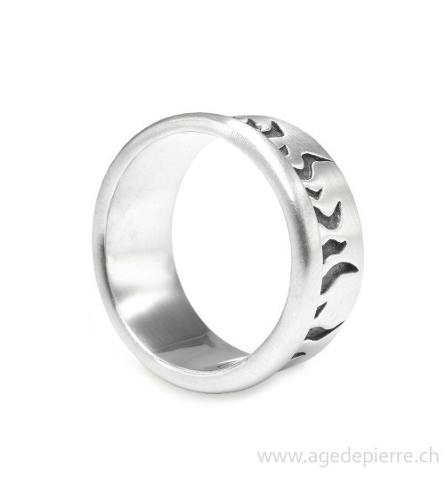 Bague en argent 925 création Agnès N'Lep Vevey