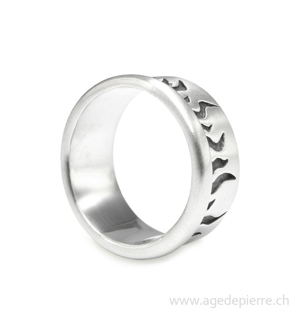 Bague en argent 925 création Agnès N'Lep Vevey