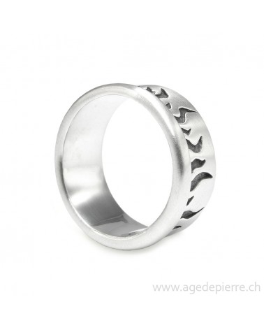Bague en argent 925 création Agnès N'Lep Vevey