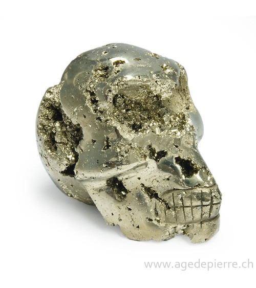 Crâne en pyrite cristallisée