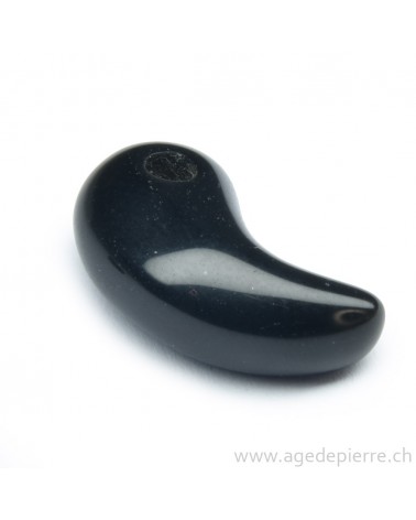 Obsidienne noire grand pendentif Magatama