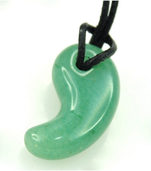 Aventurine verte Magatama pendentif