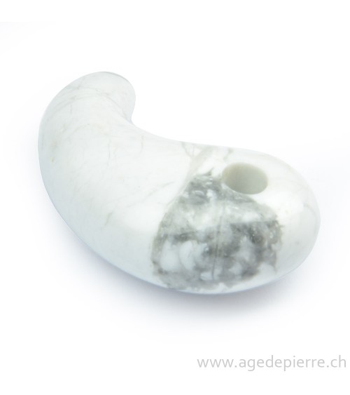 Magnésite Magatama pendentif
