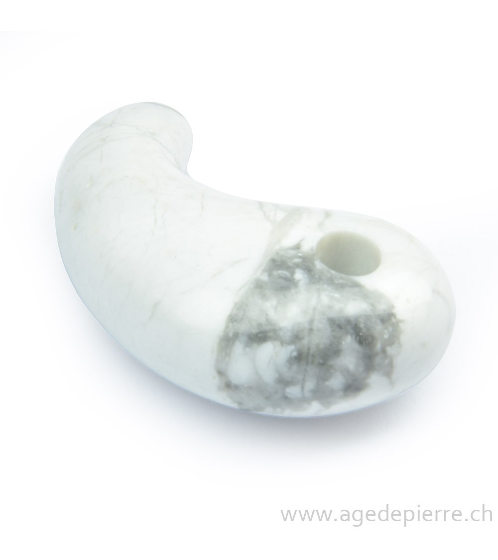 Magnésite Magatama pendentif