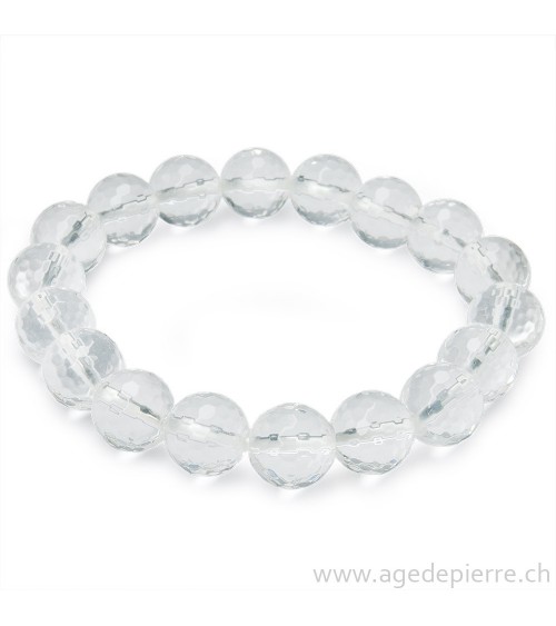 Cristal de roche bracelet avec perles de 10mm