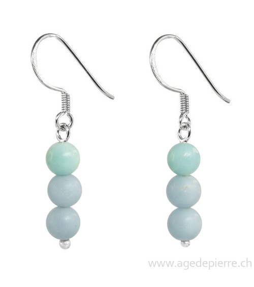 amazonite boucles d'oreilles