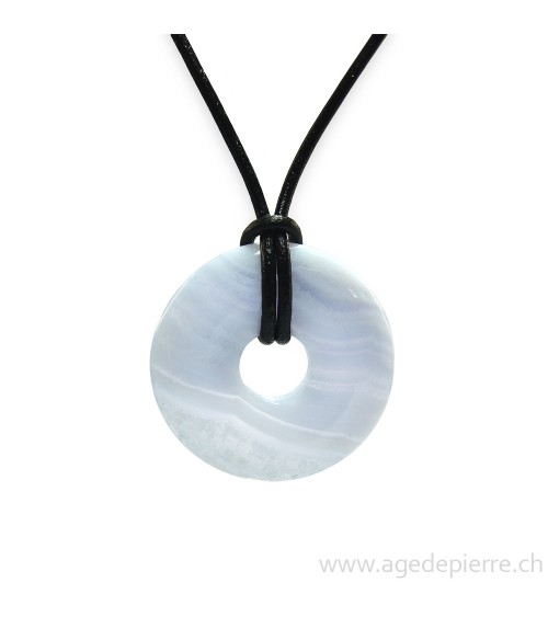 Agate blue lace donut