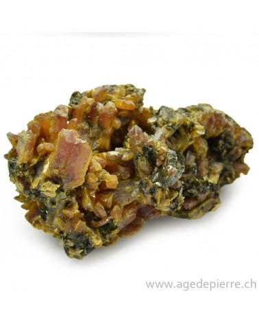 Realgar avec orpiment cristaux bruts l'Âge de pierre Vevey