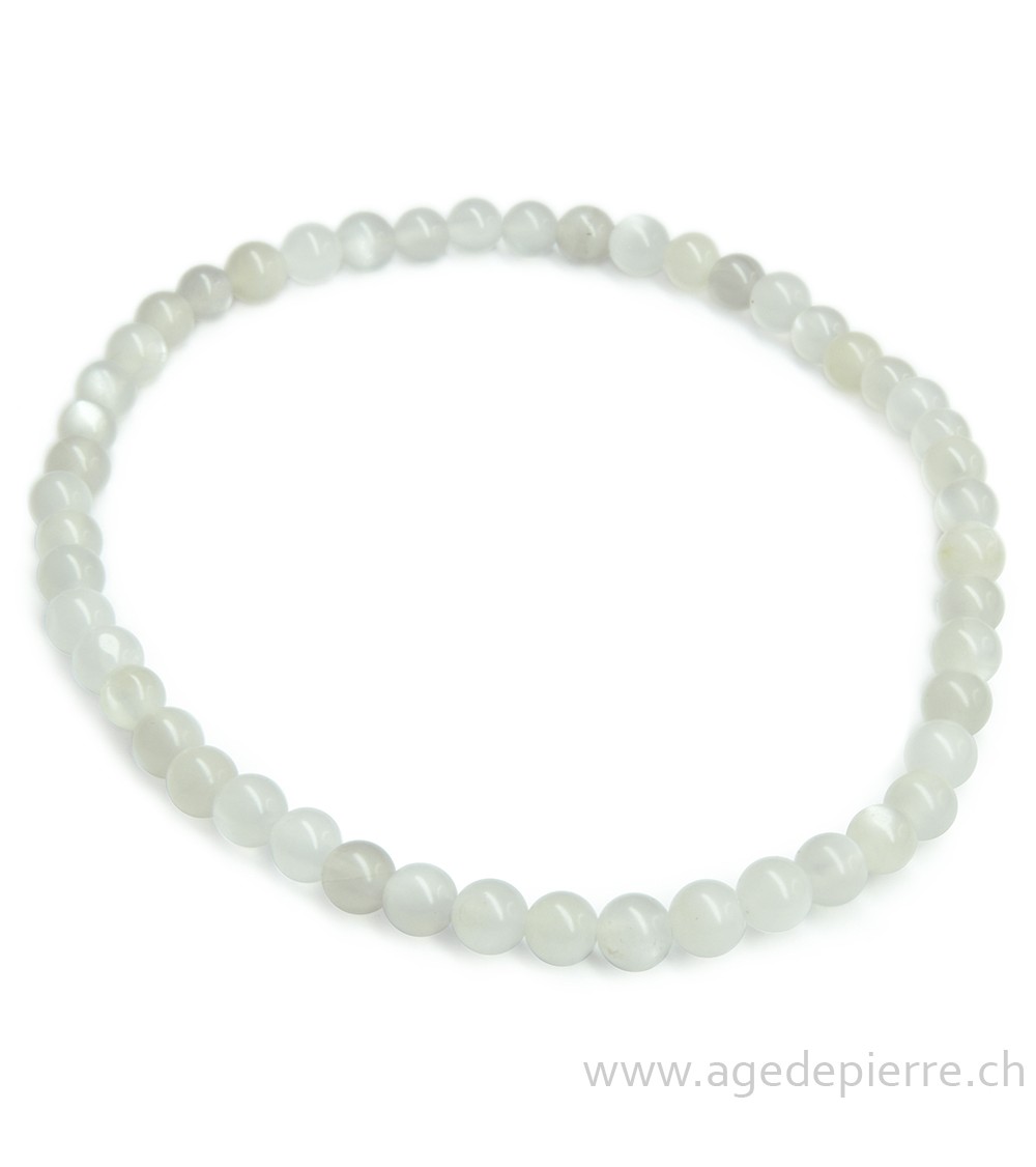 Bracelet en pierre de lune l'Âge de pierre Vevey