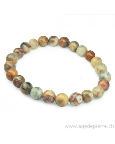 Agate crazylace bracelet l'Âge de pierre Vevey