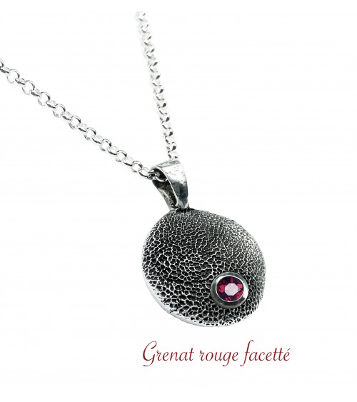 grenat rouge facetté