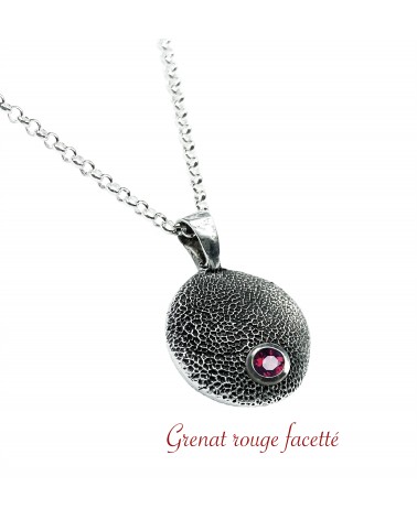 grenat rouge facetté