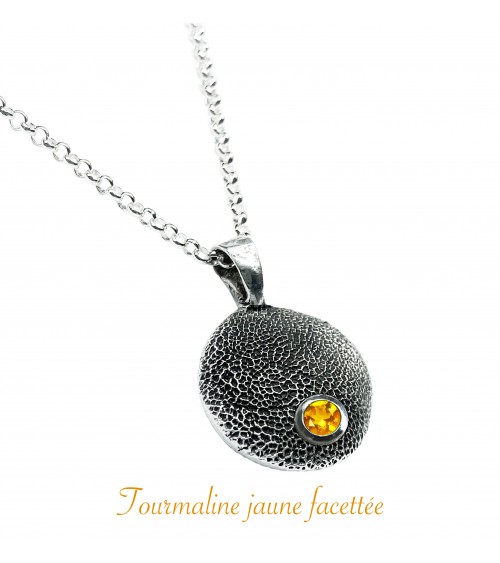 Tourmaline jaune facetté
