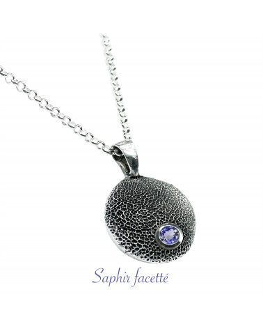 Saphir bleu facetté