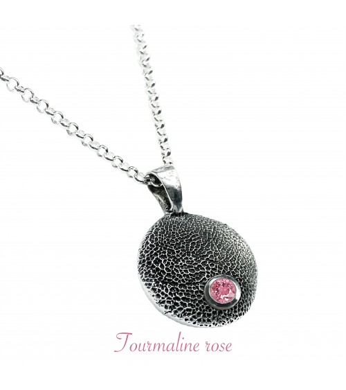 Tourmaline rose facettée