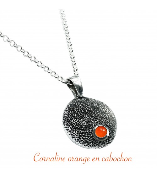 Cornaline en cabochon